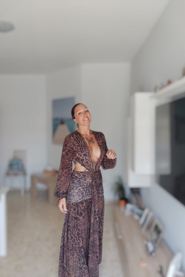 Vestido leopardo