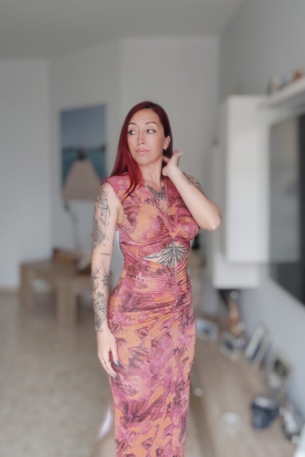 Vestido apertura frontal